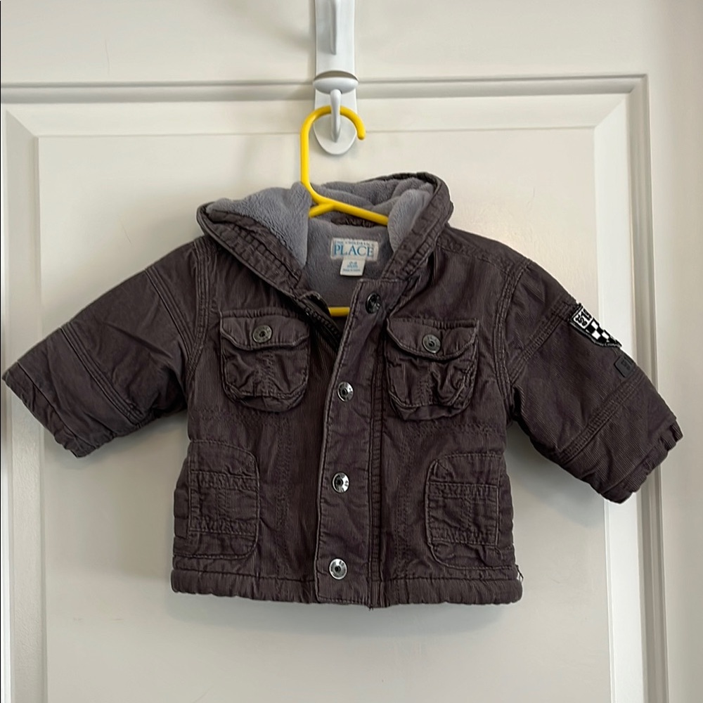 Children’s place fleece lined corduroy jacket size 0-6m